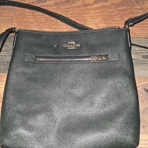 Coach Dark Green Leather Crossbody Bag
